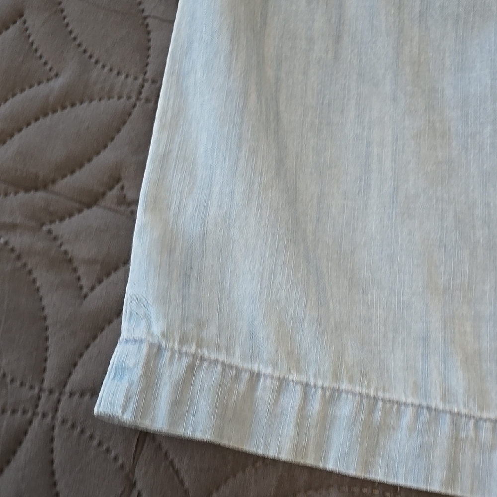 Blue Knee-Length Sundress with Puff Sleeves - Picture 9 of 9